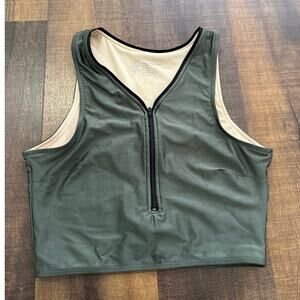 Albion Fit Green Crush Swimsuit Top Size Large